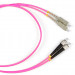 Коммутационный шнур оптический Hyperline, Duplex FC/SC, OM4 50/125, LSZH, Ø 2мм, 1м, цвет: маджента, (FC-D2-504-FC/PR-SC/PR-H-1M-LSZH-MG)