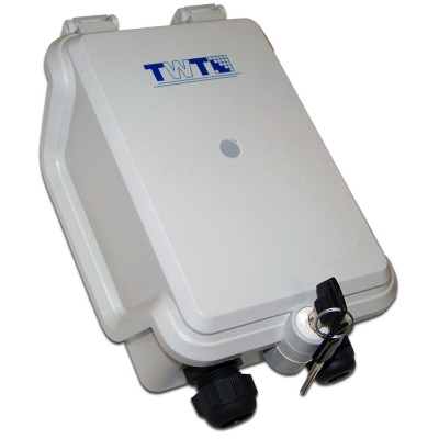 Бокс оптический TWT, 215х132х85 мм (ВхШхГ), цвет: серый, с замком, (TWT-DB10-3P/OUT)