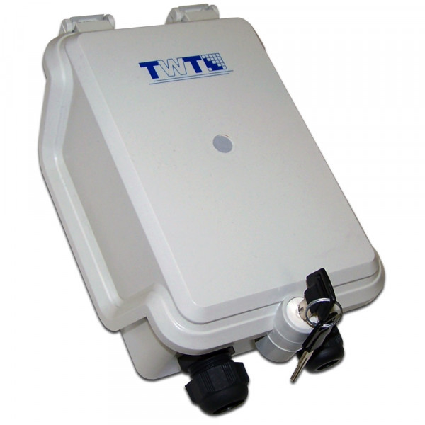 Бокс оптический TWT, 215х132х85 мм (ВхШхГ), цвет: серый, с замком, (TWT-DB10-3P/OUT)