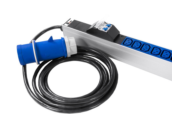 Блок силовых розеток Rem Rem-32, вертикальный, неуправляемый, IEC 60320 С13 х 36, IEC 60320 С19 х 6, вход IEC 309, шнур 3 м, 1 863мм, однофазный 32А, автомат + индикатор, алюминий