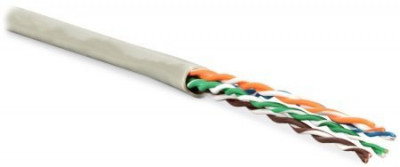 Кабель «витая пара» (LAN) для структурированных систем связи UUTP4-C5E-P24-IN-LSZH-GY-100