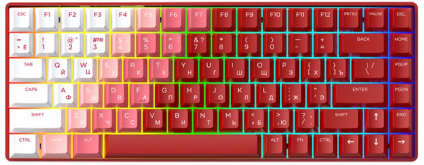 Клавиатура Dareu A84 Flame Red