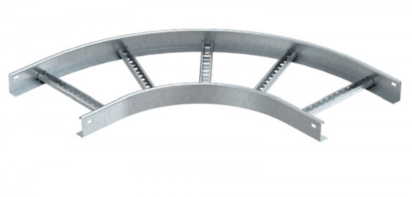 Разветвитель BETTERMANN LB 90, 90 град., 200х110 (ШхВ), с перфорацией, для лестничных лотков, толщина: 1,5 мм, сталь, покрытие: горячий цинк, Тип: LB 90 1120 R3 FT