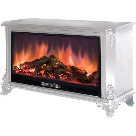 Электрокамин с широким очагом 2D Glenrich Версаль (Premier S86) Белый