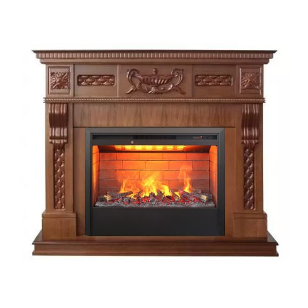 Электрокамин с широким очагом 3D Real-Flame Corsica Lux 26 NT (NT-315) с очагом 3D Helios 26
