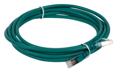 Шнур коммутационный Legrand LCS3, кат. 6A, экр., S/FTP, RJ45/RJ45, 2м, LSZH, AWG26, зелёный, (051867)