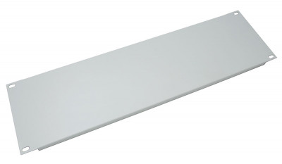 Фальш-панель Cabeus, неперфорированная, 19", 3U, 133х427х10 мм (ВхШхГ), сталь, цвет: серый