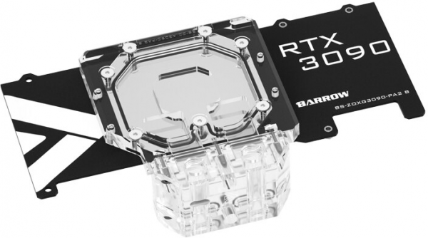 Водоблок для видеокарты Barrow BS-ZOXG3090-PA2 Backplate