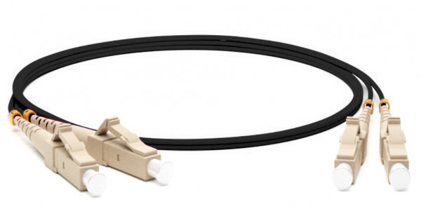 Патч-корд Hyperline FC-D3-504-LC/PR-LC/PR-H-15M-LSZH-BK, 15м