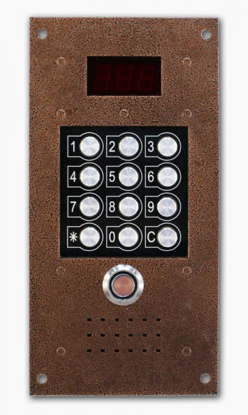 Блок вызова домофона PROV-TM (медный антик)