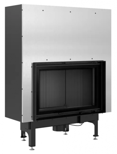 Фронтальная дровяная топка Kratki NADIA/12/G (гильотина) черная футеровка