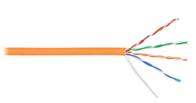 Кабель «витая пара» (LAN) для структурированных систем связи U/UTP 4pair, Cat5e, Solid, In, LSZH (NKL 2101C-OR)