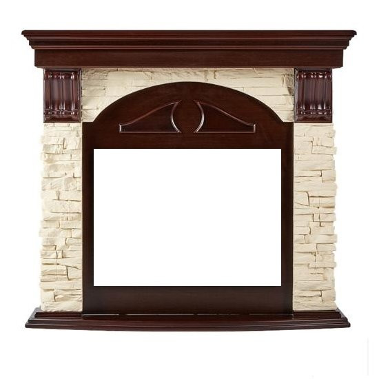 Широкий портал Firelight Torre 30S Слоновая кость/Темный дуб