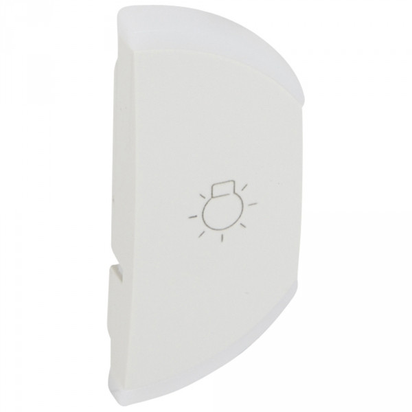 Лицевая панель для светорегулятора Legrand Celiane, 70х58 мм (ВхШ), кол-во клавиш: 2, правая "лампочка", цвет: белый, (LEG.068149)