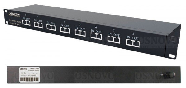 Устройство грозозащиты цепей Ethernet SP-IP8/1000R