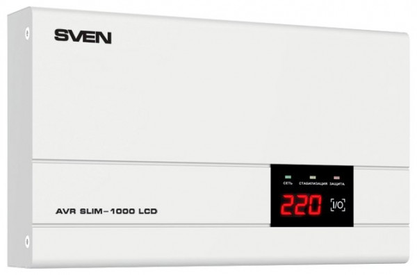 Стабилизатор напряжения Sven SLIM-1000 LCD