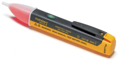 Детектор FLUKE VoltAlert, кабельный, питание: батарейки, корпус: пластик, (2432971)