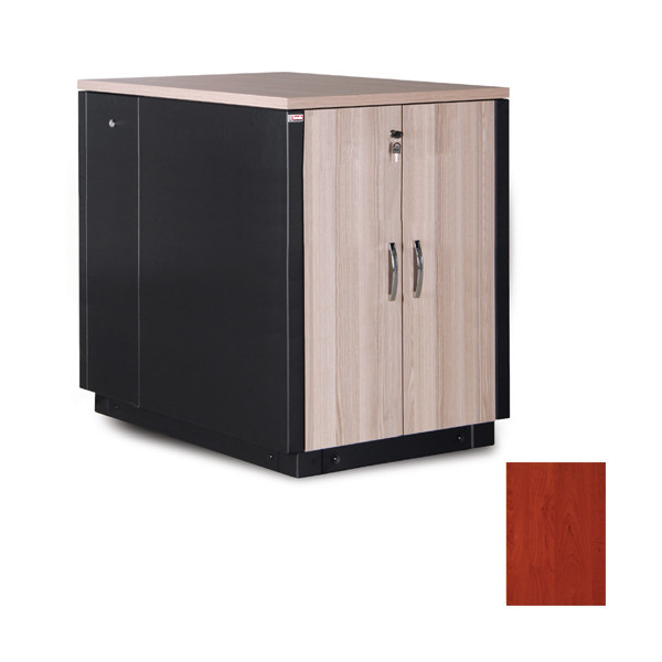 Шкаф телекоммуникационный напольный Lande SOUNDPROOF, IP20, 17U, 1000х750х1130 мм (ВхШхГ), дверь: двойная распашная, шпон, задняя дверь: металл, боковая панель: сплошная съемная, собранный, цвет: чёрный, (LN-SP-17U7511-C-BL)