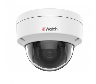 Сетевая IP видеокамера HiWatch, купольная, улица, 2Мп, 1/2,7’, 1920х1080, ИК, цв:0,01лк, об-в:2,8мм, DS-I202 (D) (2.8 mm)