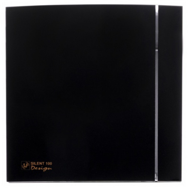 Вытяжка для ванной диаметр 100 мм Soler & Palau SILENT-100 CZ MATT BLACK DESIGN-4C (220-240V 50HZ) RE