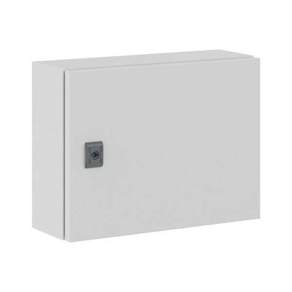 Шкаф электротехнический настенный DKC CE, IP66, 300х400х150 мм (ВхШхГ), дверь: металл, корпус: сталь листовая, цвет: серый, с монтажной панелью, (R5CE0341)
