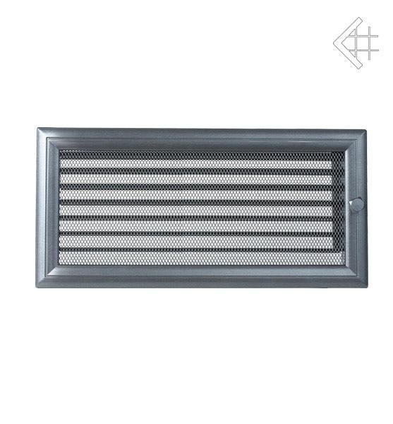 Вентиляционная решетка для камина Kratki 17х37 Оскар графитовая с жалюзи 37OGX