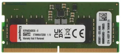 Оперативная память 8Gb DDR5 4800MHz Kingston ValueRAM SO-DIMM (KVR48S40BS6-8)