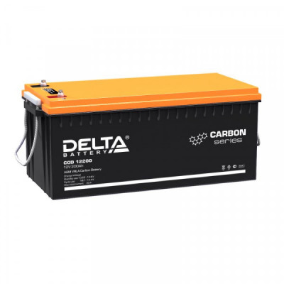 Аккумулятор Delta Battery CGD, 218х238х522 мм (ВхШхГ) 12V/200 Ач, цвет: чёрный, (CGD 12200)