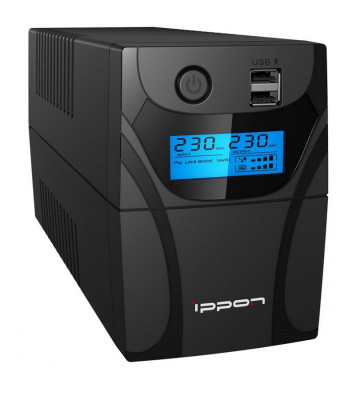 ИБП IPPON Back Power Pro II Euro, 650ВА, ip 20, линейно-интерактивный, напольный, 100х290х140 (ШхГхВ), 220V,  однофазный, (1005511)