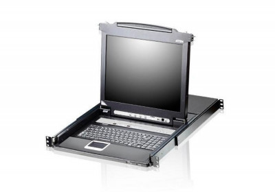 Переключатель KVM Aten, Altusen, портов: 16 х SPHD-17, 440х480х605 мм (ВхШхГ), USB, PS/2, цвет: чёрный