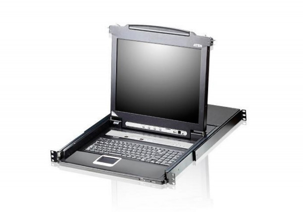 Переключатель KVM Aten, Altusen, портов: 16 х SPHD-17, 440х480х605 мм (ВхШхГ), USB, PS/2, цвет: чёрный