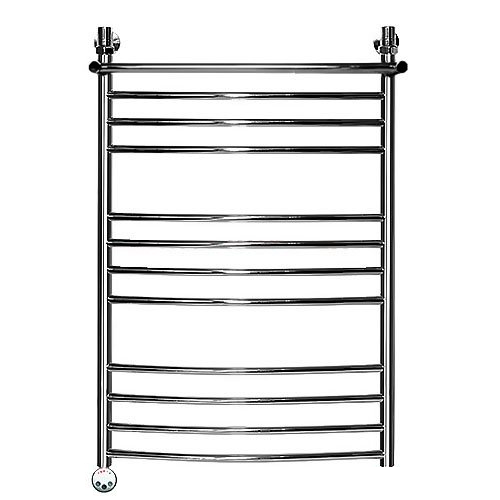 Электрический полотенцесушитель Ника ЛД(г2)/ВП Электрический (Лесенка Дуга/Верхняя Полка/группа2) 100х60 -12 лев