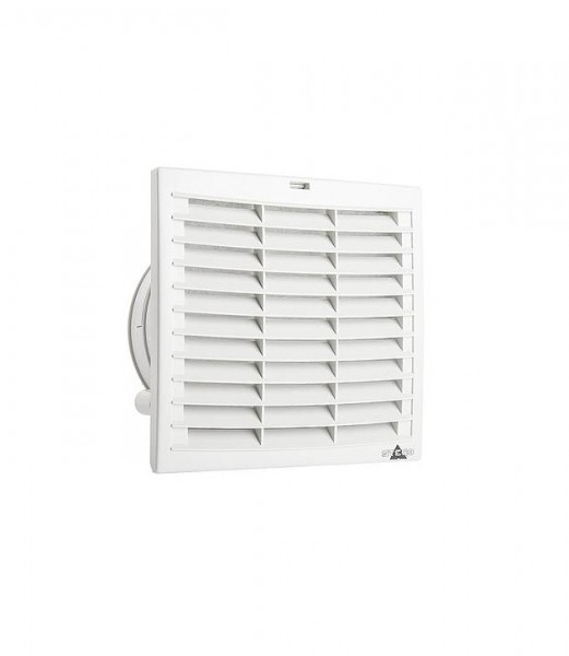 Вентиляторная решетка STEGO FPI 118, с фильтром, 223х223х72 мм (ВхШхГ), для вентиляторного модуля, цвет: светло-серый