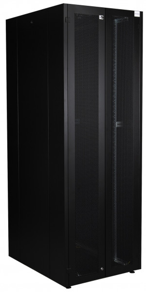 Шкаф серверный напольный Datarex, IP20, 47U, 2232х800х1000 мм (ВхШхГ), дверь: двойная распашная, перфорация, задняя дверь: двойная распашная, перфорация, боковая панель: сплошная съемная, сварной, цвет: чёрный, (DR-759641)