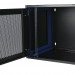 Шкаф телекоммуникационный настенный Datarex, 19", 9U, 357х600х450 мм (ВхШхГ), дверь: перфорация, боковая панель: сплошная съемная, разборный, цвет: чёрный