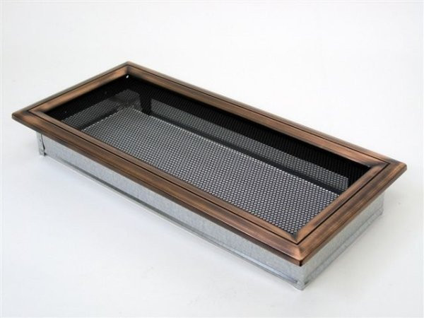 Вентиляционная решетка для камина Kratki 17х37 Оскар медь 37OM