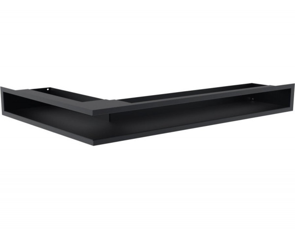 Вентиляционная решетка для камина Kratki Люфт угловая/9*40 см правая графит LUFT/NP/9/40/45S/G