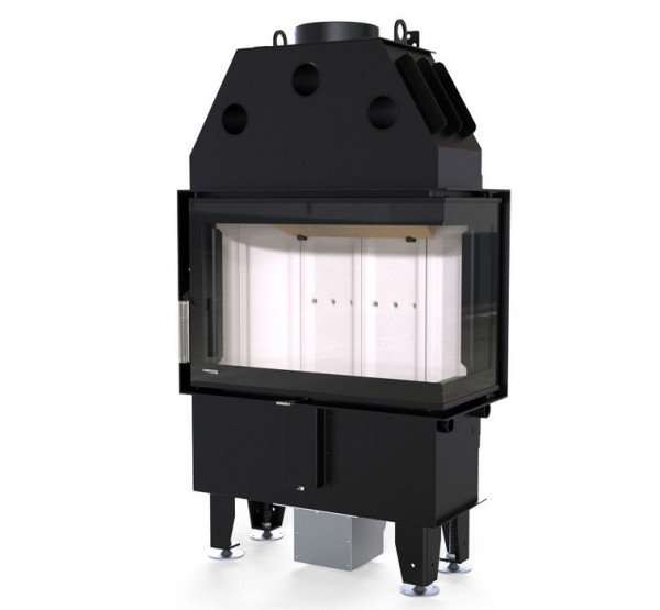 Угловая правая дровяная топка DEFRO HOME INTRA SLIM SM BP, угловое стекло справа