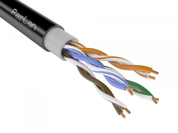 Кабель «витая пара» (LAN) для структурированных систем связи ParLan U/UTP Cat5e PVC/PE 4х2х0,52 100м