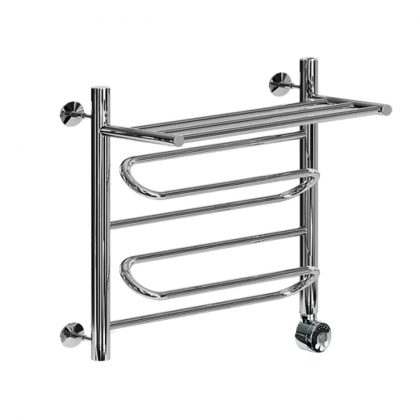 Электрический полотенцесушитель Ника ЛZ/ВП Электрическая Лесенка Зигзаг/Верхняя Полка 60х60 -2 прав